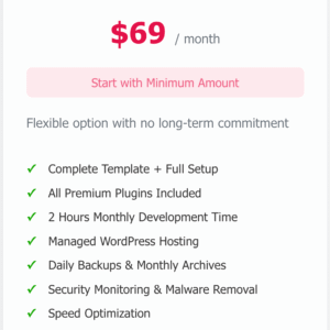 Managed WP Hosting — Monthly